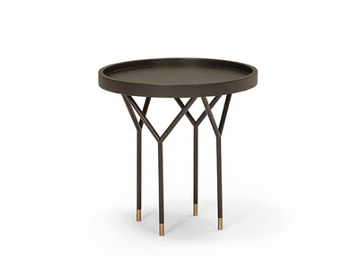 AVA - Round wooden high side table _ Casa Magna