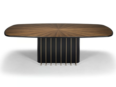 GARBO - Oval wooden table _ Casa Magna