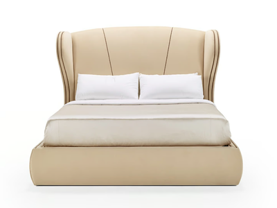 VIVIEN - Velvet double bed with high headboard _ Casa Magna