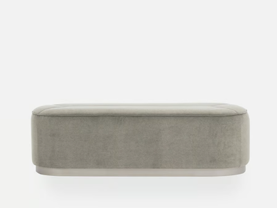 ALIMENA - Upholstered rectangular pouf _ Casa