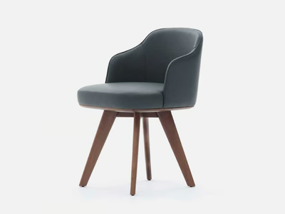 ALONTE - Upholstered leather chair with armrests _ Casa