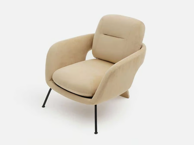 BELLISARA - Fabric armchair with armrests _ Casa