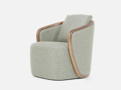 CASSOLA - Fabric armchair with armrests _ Casa