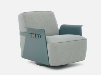 LIPARI - Swivel armchair with armrests _ Casa