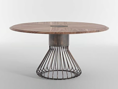 ROSOLINA - Round wooden dining table _ Casa