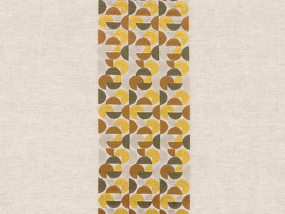 BALANCHINE - Embroidered fabric for curtains with graphic pattern _ CASAMANCE