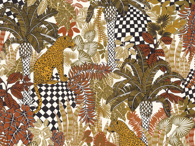 BELIZE - Washable wallpaper with floral pattern _ CASAMANCE