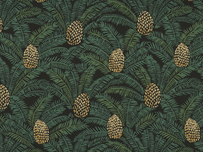 PALMETA - Washable nonwoven wallpaper with floral pattern _ CASAMANCE