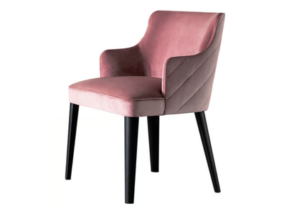 ROYALE QUILT - Upholstered fabric chair with armrests _ Casamilano