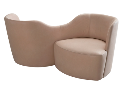 VIS A’ VIS - Vis à vis fabric armchair with armrests _ Casamilano