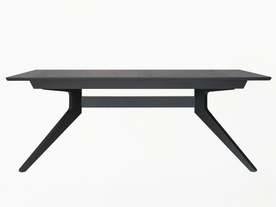 CROSS - Extending rectangular black stain table _ Case