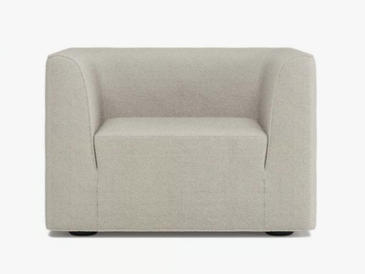 RENÉ - Fabric armchair with armrests _ Case