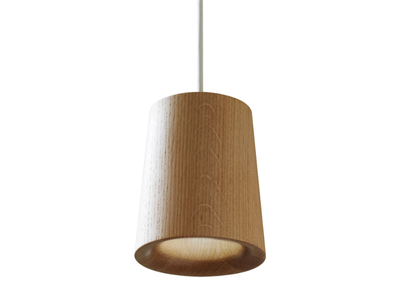 SOLID CONICAL - LED dimmable oak pendant lamp _ Case