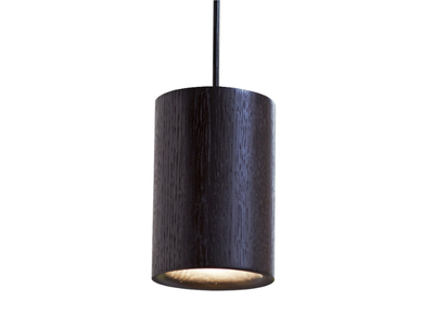 SOLID CYLINDRICAL - LED dimmable oak pendant lamp _ Case