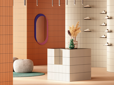 TUBES - Indoor white-paste wall tiles _ Ceramica Bardelli
