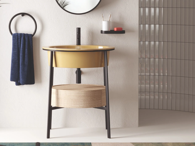 CATINO OVALE - Floor-standing single vanity unit _ Ceramica Cielo
