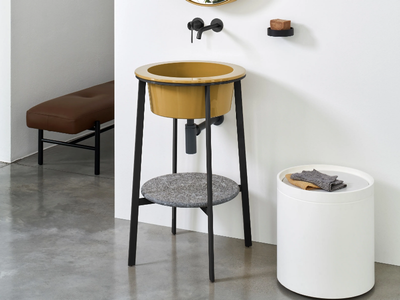 CATINO TONDO - Floor-standing single vanity unit _ Ceramica Cielo