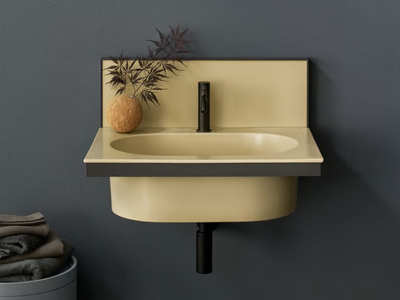 ELLE OVALE - Wall-mounted single oval ceramic washbasin _ Ceramica Cielo