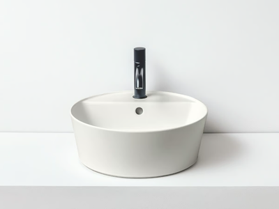 HANDY - Countertop round ceramic washbasin _ Ceramica Cielo