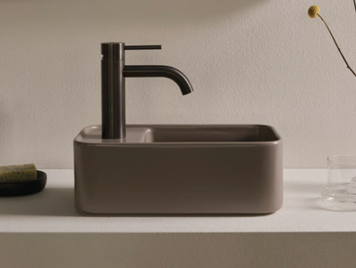 LES PETITES - Countertop rectangular ceramic washbasin _ Ceramica Cielo