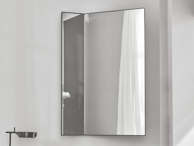 PAN - Wall-mounted mirror with cabinet _ Ceramica Cielo