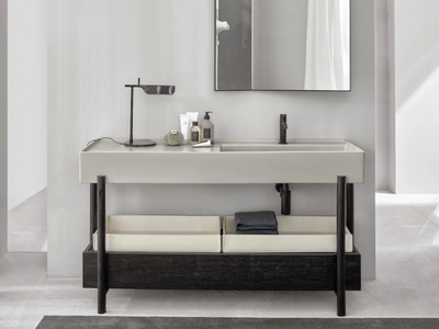 PLINIO - Rectangular ceramic washbasin with drawers _ Ceramica Cielo