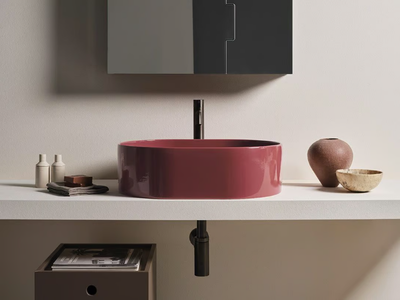 THEO - Oval countertop ceramic washbasin _ Ceramica Cielo