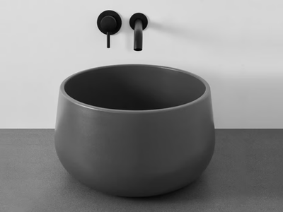 TINA - Countertop round ceramic washbasin _ Ceramica Cielo