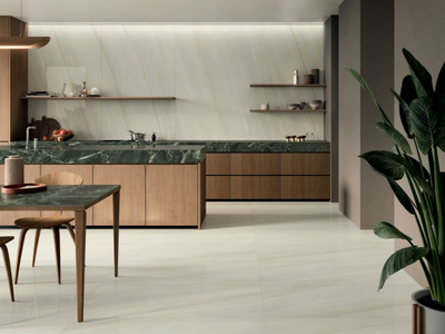 ANIMA WONDER SNOW - Porcelain stoneware wall/floor tiles with marble effect _ Ceramiche Caesar