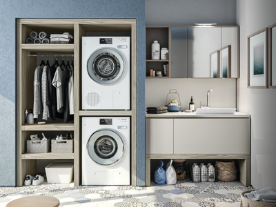 REGOLA COMP.1 - Sectional laundry room cabinet with sink _ Cerasa