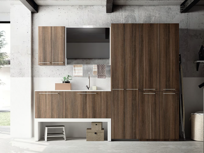 REGOLA COMP.2 - Tall laundry room cabinet with hinged doors _ Cerasa