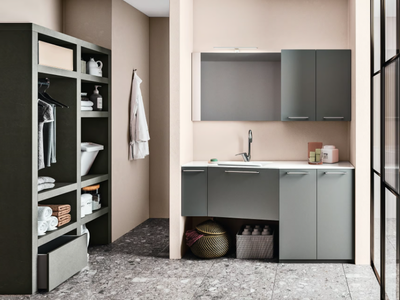 REGOLA COMP.8 - Sectional wooden laundry room cabinet _ Cerasa
