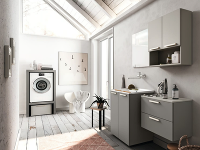REGOLA COMP.9 - Sectional wooden laundry room cabinet _ Cerasa