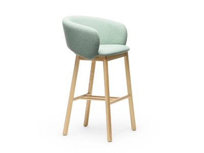BEL SG-75 - Fabric high stool with armrests and back _ CHAIRS & MORE