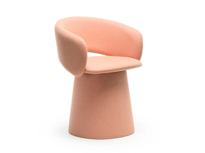 BEL TF - Upholstered fabric chair with armrests _ CHAIRS & MORE