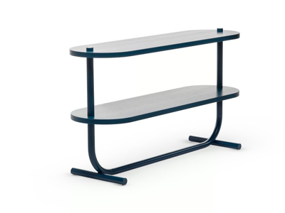 BUBALUS CO - Oval ash console table with shelving _ CHAIRS & MORE