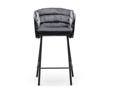 JUJUBE SG/B - Upholstered stool with footrest _ CHAIRS & MORE