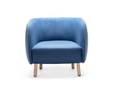 MOUSSE P - Fabric armchair with armrests _ CHAIRS & MORE