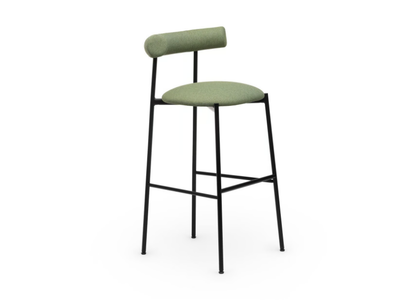 PAMPA SG-80 - High fabric stool with footrest _ CHAIRS & MORE