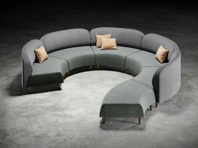 HAWAÏ - Sectional fabric leisure sofa _ Cider Edition