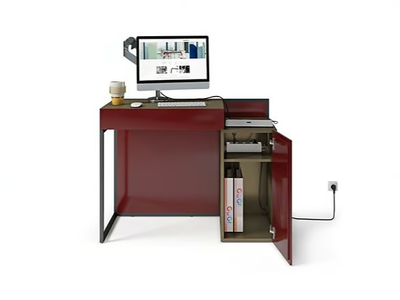 STUDIÖ - Wooden secretary desk PC with drawers _ Cider Edition