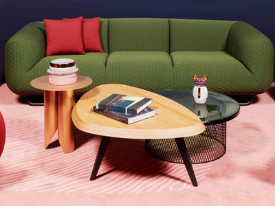 TROIE - Triangular coffee table _ Cider Edition