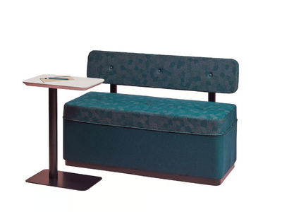 T'S - Upholstered fabric bench with back _ Cider Edition
