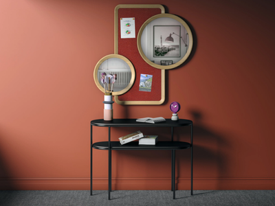 VICE-VERSA - Console table with shelving _ Cider Edition