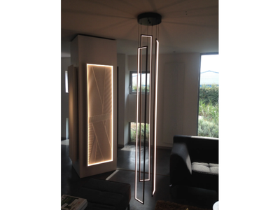 CASCADE MIRÉ - 3 - LED pendant lamp _ Cinier