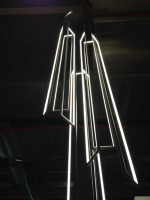 CASCADE MIRÉ - 9 - LED pendant lamp _ Cinier