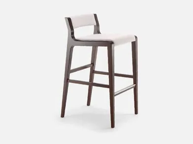 ARTÙ - High fabric stool with footrest _ Cizeta