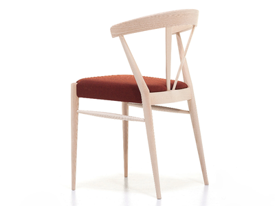 GINGER - Upholstered stackable chair _ Cizeta