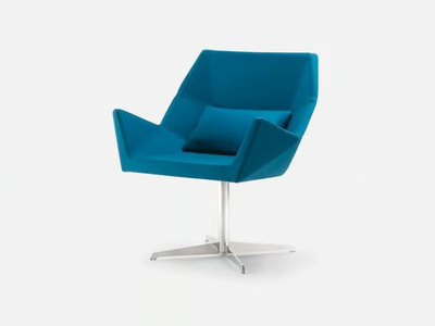 PRISMA 1670 PO B13G - Fabric armchair with armrests with 4-spoke base _ Cizeta