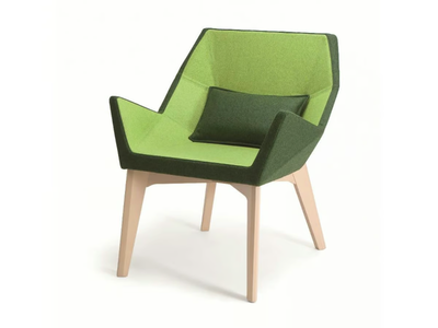 PRISMA 1670 PO B98F - Fabric armchair with armrests _ Cizeta